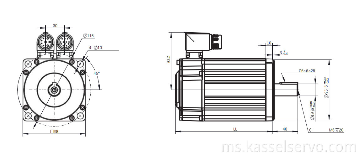 Z8A 400V 1.5KW 100mm